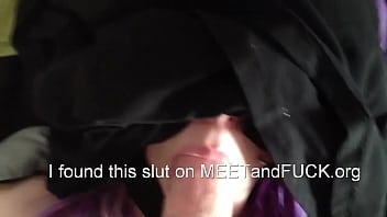 Sticking my dick in my blindfolded girls mouth