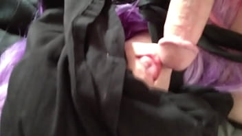 Sticking my dick in my blindfolded girls mouth