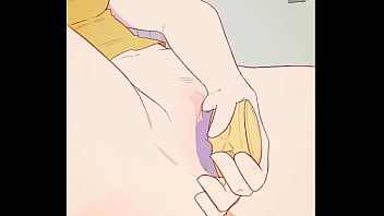 Мисато дрочит игрушками