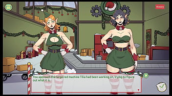 Claus' secret surprise xmas hentai game ep 2 christmas factory making sextoy now