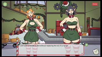 Claus' secret surprise xmas hentai game ep 2 christmas factory making sextoy now
