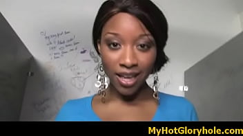 Super blowjob gloryhole babe sucking big white cock 17