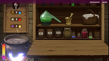 He fucked the sorceress to impregnate her hentai game anime animation