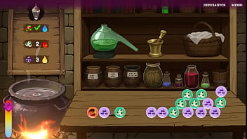 He fucked the sorceress to impregnate her hentai game anime animation