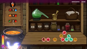 He fucked the sorceress to impregnate her hentai game anime animation