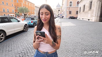 Bjraw silvia soprano deepthroats and gags on a big dick