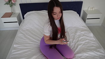 The stepson watched his young stepmother masturbate she didn't mind getting fucked