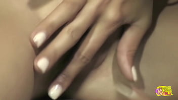 As the two beautiful lesbians kiss their twats get dripping wet and desperate for toys