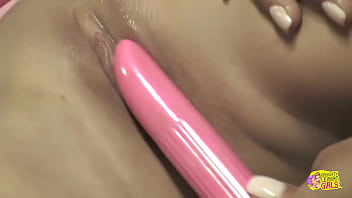 As the two beautiful lesbians kiss their twats get dripping wet and desperate for toys