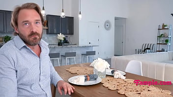 Stepdaughter's first taste of dick