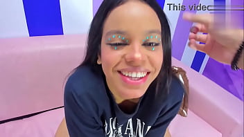 My neighbor visited me and ended up giving me some blowjobs in pov