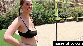 Young innocent lesbian has her tight little flower penetrated 4