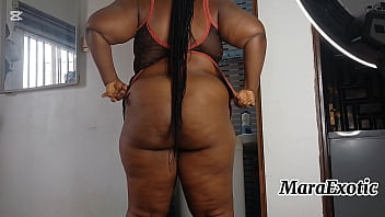 Sexy Ebony Nigerian Milf In Lingerie Doing Laundry Mara Exotic thumbnail