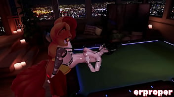 Vrchat vulpix and his trainer do some special training