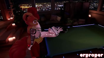 Vrchat vulpix and his trainer do some special training