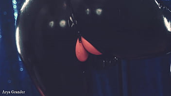 Latex milf with natural big tits and huge ass arya grander