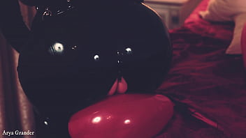 Latex milf with natural big tits and huge ass arya grander