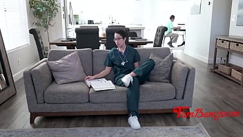 Med student fucks her lucky old step uncle