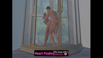 En la ducha en medio de latormenta