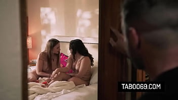 Stud fuck his lesbian roommates in a threesome