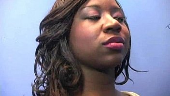 Ebony teen shows off her blowjob skills at gloryhole 29