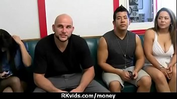 Sexy exhibitionist gfs are paid cash for some public fucking 7