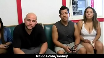 Sexy exhibitionist gfs are paid cash for some public fucking 7