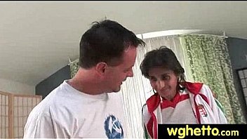 Long white dick roughly fucks her pink pussy 10