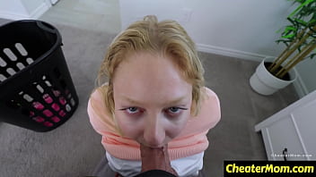 I’m going to learn how to aim my cum lower cheatermom