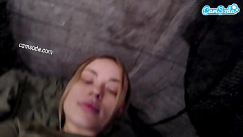 Naughty big booty solider moans and pleasures herself on cam