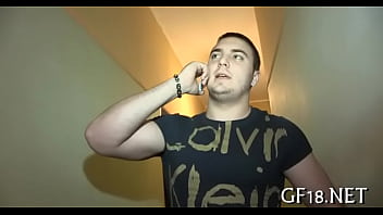 Watch how this large muscular stranger