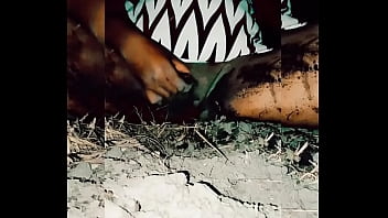 Slutty Tranny Fucks Her Pussy In The Mud Masturbating At Midnight thumbnail