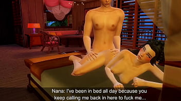 Slave does her duties