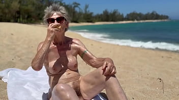 Having fun one morning at polo beach on the north shore of oahu