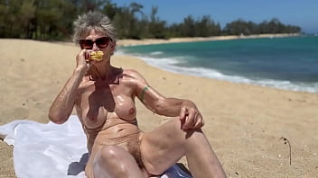 Having fun one morning at polo beach on the north shore of oahu