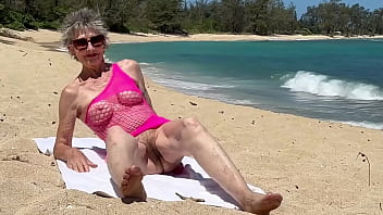 Having fun one morning at polo beach on the north shore of oahu