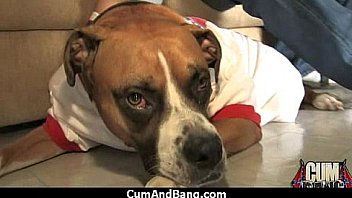 Deepthroat for group of white cocks 9