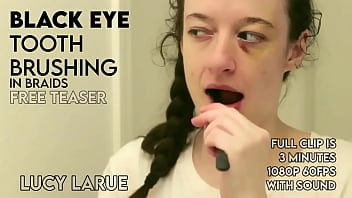 Black Eye Tooth Brushing In Braids thumbnail