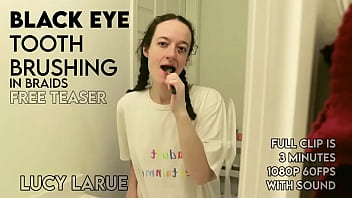 Black Eye Tooth Brushing In Braids thumbnail
