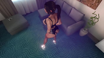 Busty tanned lara croft in provocative lingerie can do more than rob a tombs