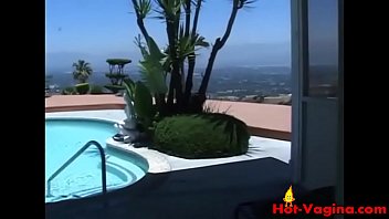 Horny girl in fishnet getting pussy fucked