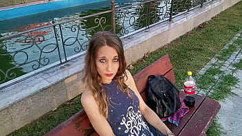 Picked up a slut in the park and skipped coffee for a sloppy blowjob and a hot fuck