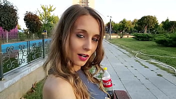 Picked up a slut in the park and skipped coffee for a sloppy blowjob and a hot fuck