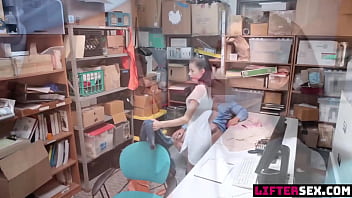 Spared from the police but not from the lp officer's passionate and unrelenting fuck liftersex