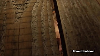 Curvy lesbian slave enjoys in fingering and massive orgasm with madame