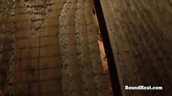 Curvy lesbian slave enjoys in fingering and massive orgasm with madame