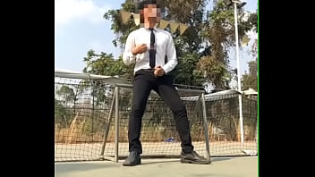 Thai Office Guy Jerk Off In Uniform Out In Public With Big Dick thumbnail