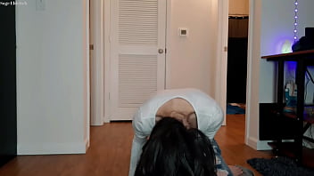 Sage eldritch soaking her wet hair & shirt