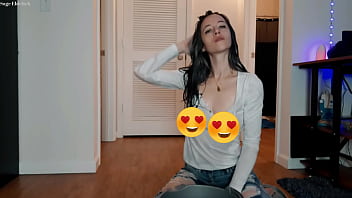 Sage eldritch soaking her wet hair & shirt