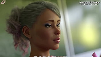 Latina teen gives blowjob in class for money taboo university steam game part #1